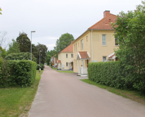 Bebyggelsemiljö på Prästängsvägen, Skoghall.